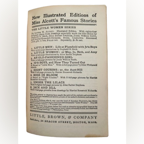 Vintage Copy of Little Women by Louisa May Alcott 1917 (Book) - Picture 8 of 9